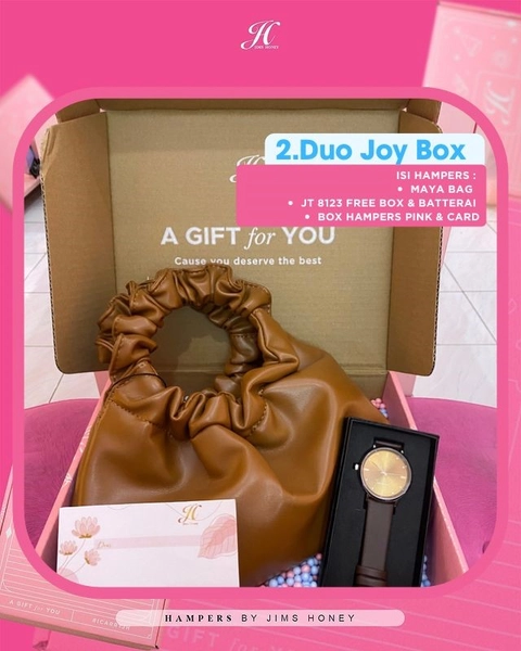 HAMPERS AWAL TAHUN DUO JOY BOX (Maya Bag + JT 8123)